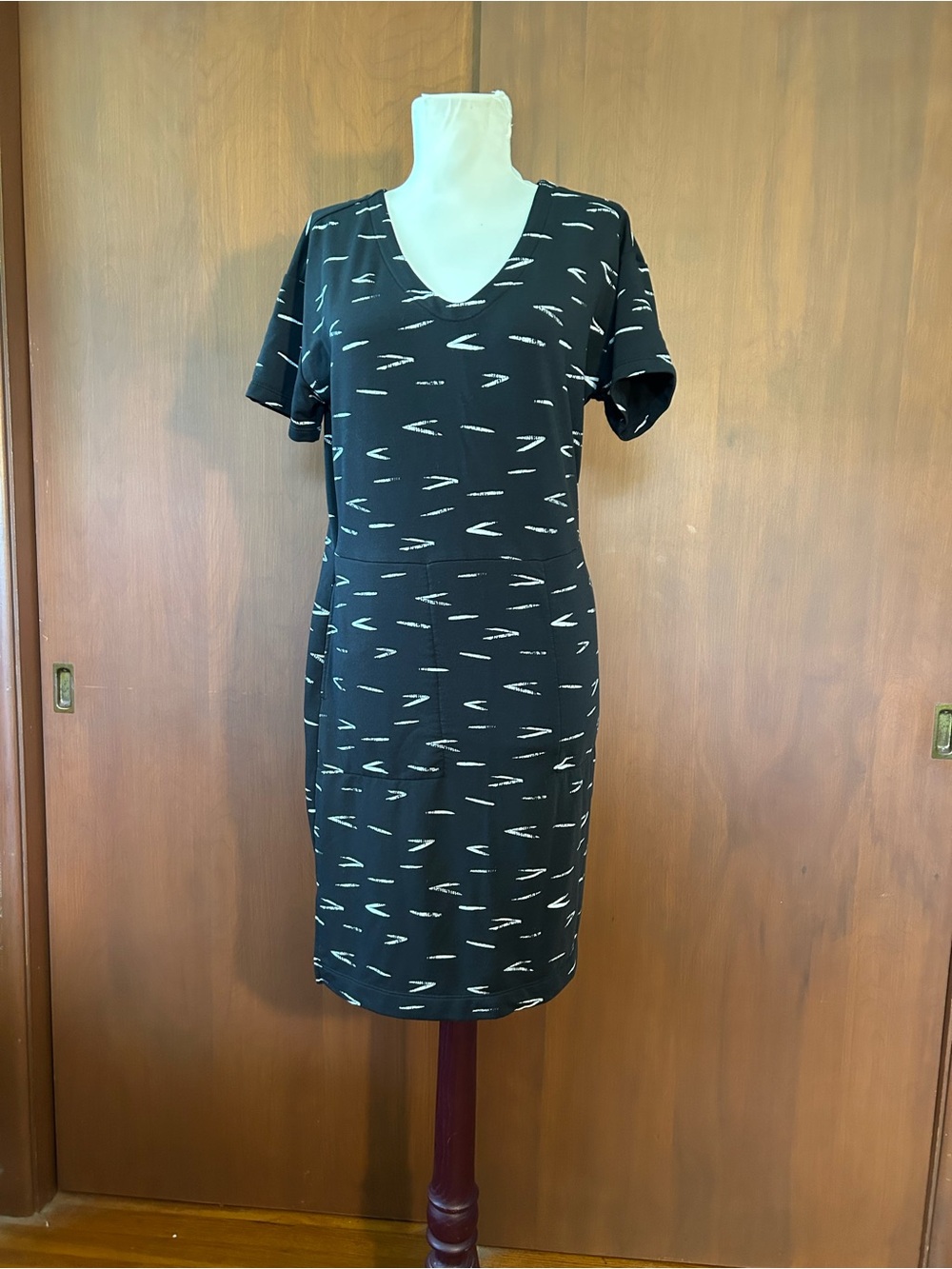 Title Nine black and white dress.